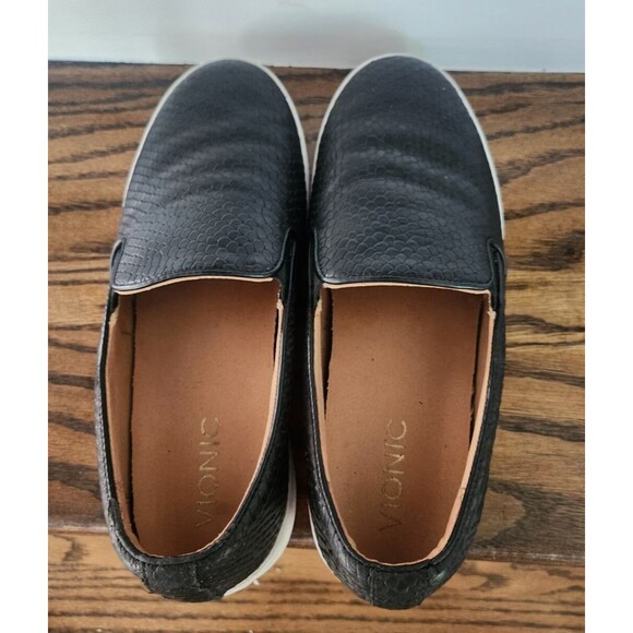 Pre-Owned VIONIC Splendid Snake Slip-On Women's Comfort Sneaker-Black - Size 7 - Picture 14 of 15